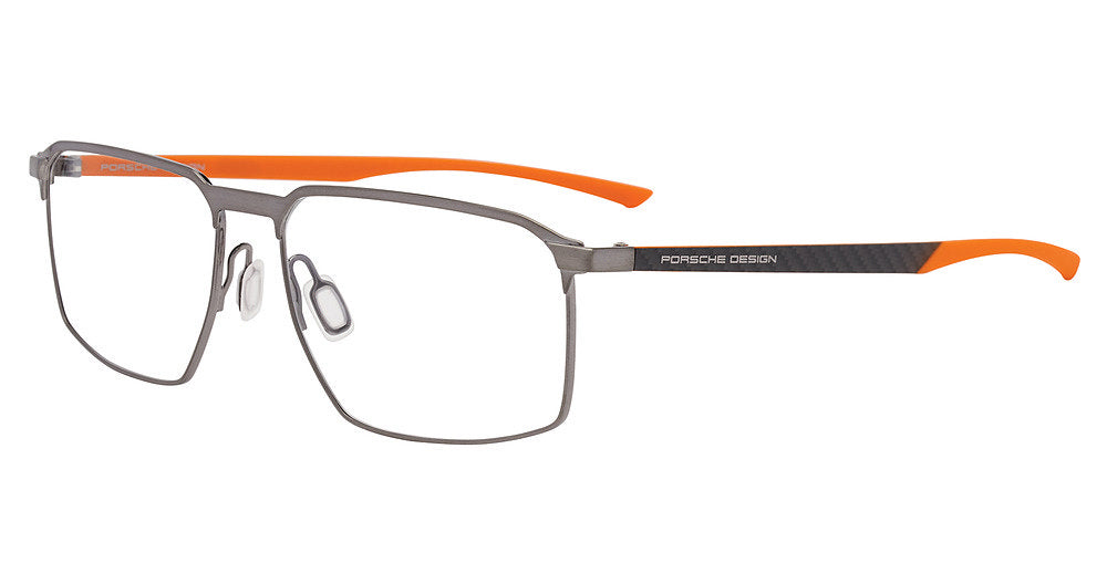 PORSCHE DESIGN OPTICAL P8772 Eyeglasses DARK-GREY-ORANGE-C000 58mm